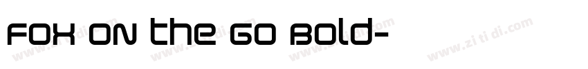 Fox on the Go Bold字体转换